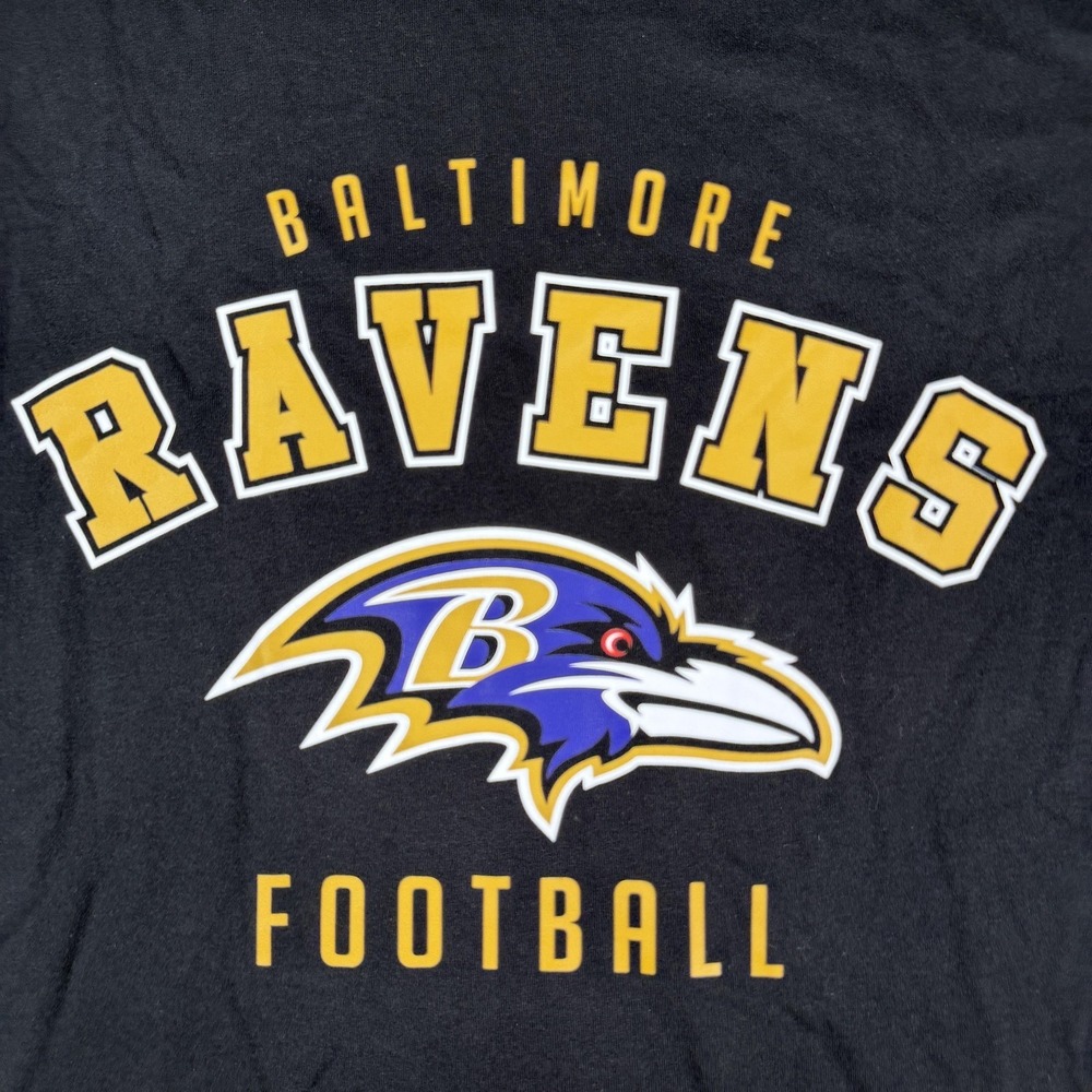 Baltimore Ravens Shirt Mens Medium Black NFL Football Starter Long Sleeve Tee - Picture 2 of 9